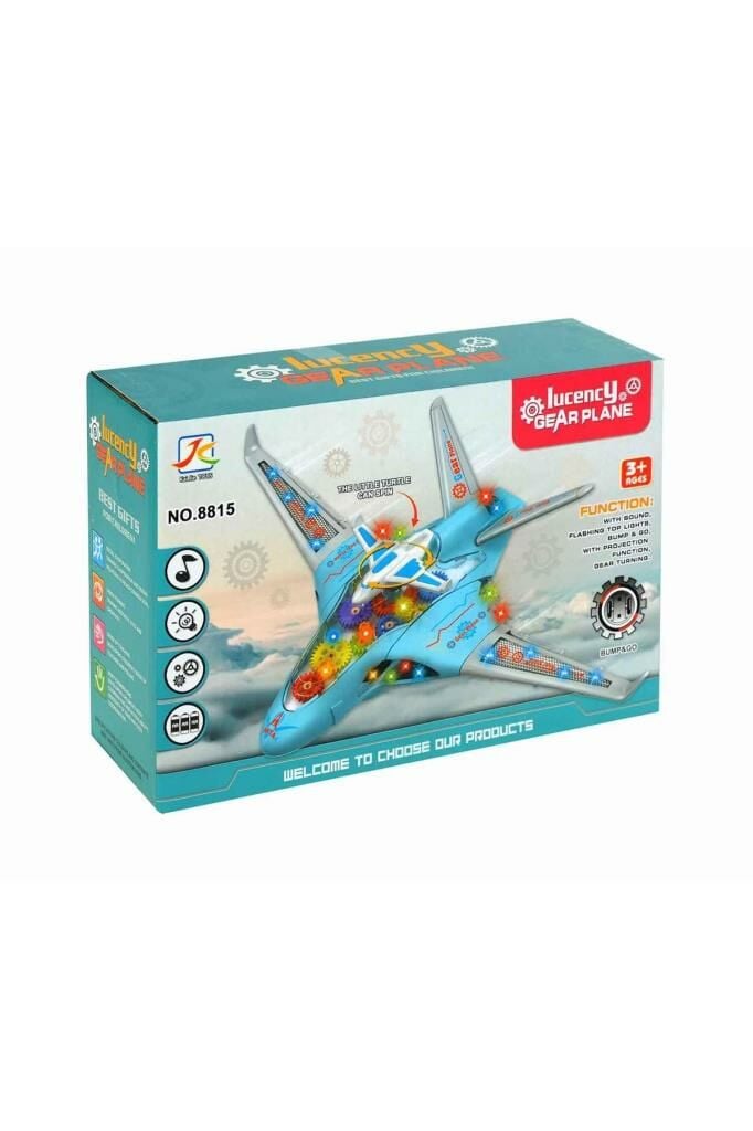 Işıklı Müzikli İçi Görünen Uçak 2 Model(2b)