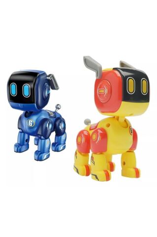 Sesli Ve Işıklı Dokunmatik Robot Köpek