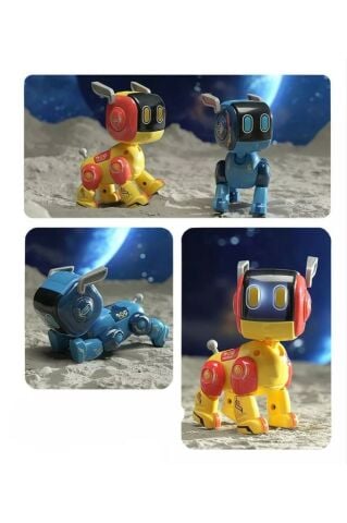 Sesli Ve Işıklı Dokunmatik Robot Köpek