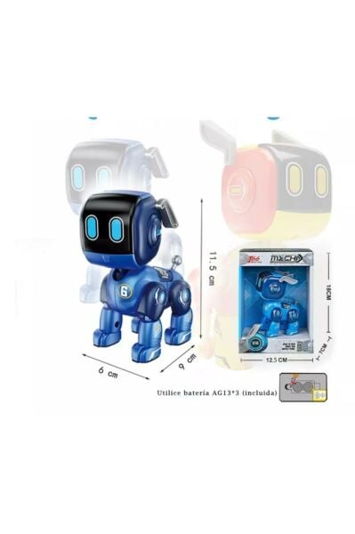 Sesli Ve Işıklı Dokunmatik Robot Köpek