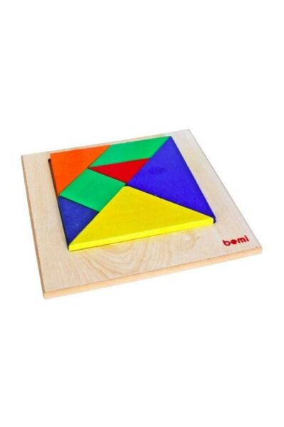 Tangram Renkli 7''Li Ahşap