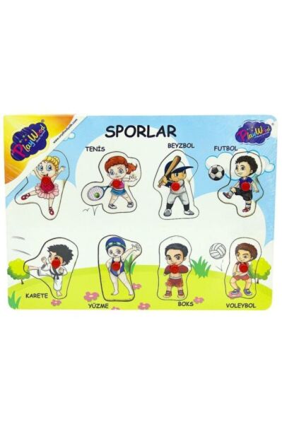 Ahşap Tutmalı Sporlar Puzzle
