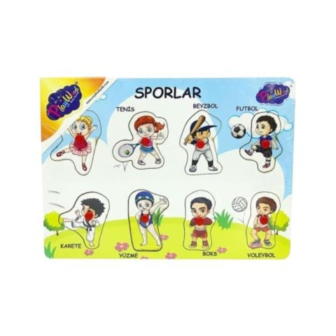 Ahşap Tutmalı Sporlar Puzzle