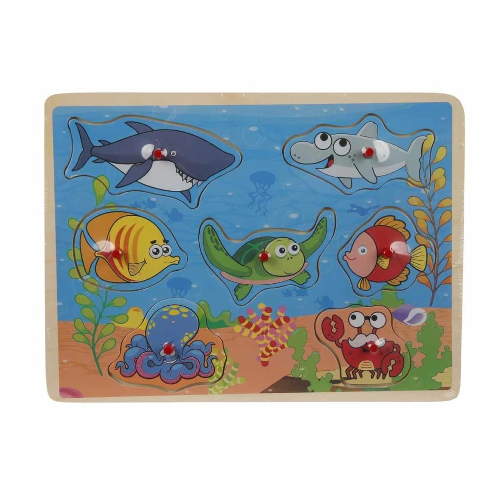 Ahşap Deniz Hayvanları Puzzle