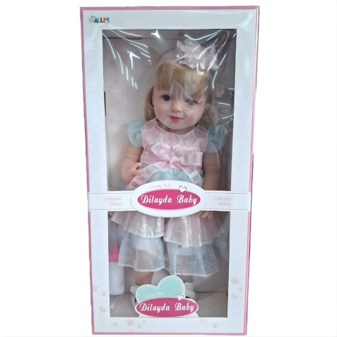 Seher 55 Cm Yeni Doğan Gerçekçi Bebek Tüm Vücut Yum. Jelden