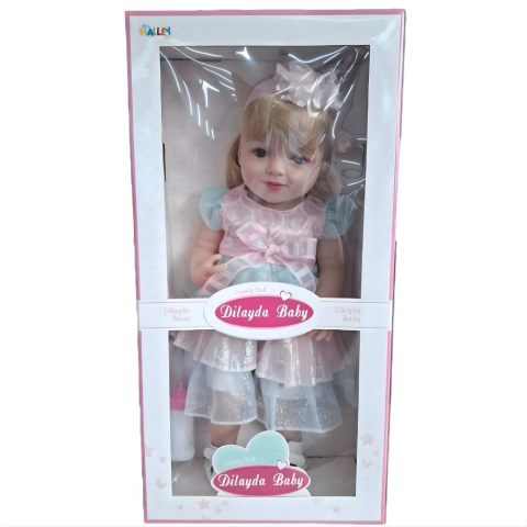 Seher 55 Cm Yeni Doğan Gerçekçi Bebek Tüm Vücut Yum. Jelden