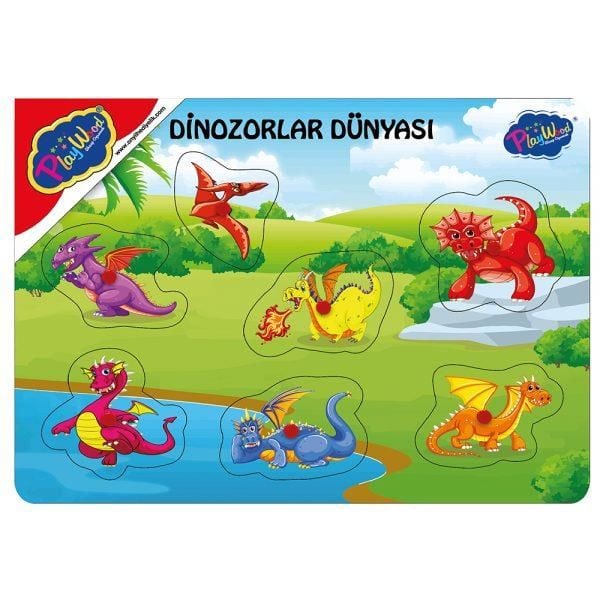 AHŞAP TUTMALI DİNAZORLAR DÜNYASI