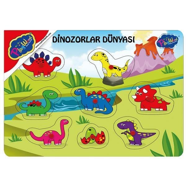 Ahşap Tutmalı Dinazorlar Dünyası