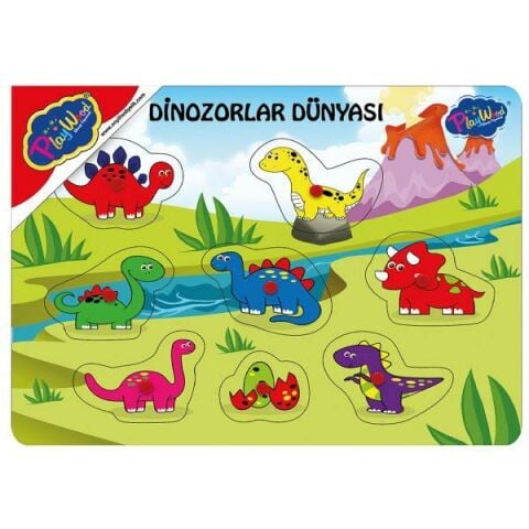 Ahşap Tutmalı Dinazorlar Dünyası