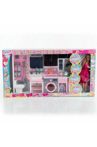 Kutuda 4'lü Dolap Seti Bebekli