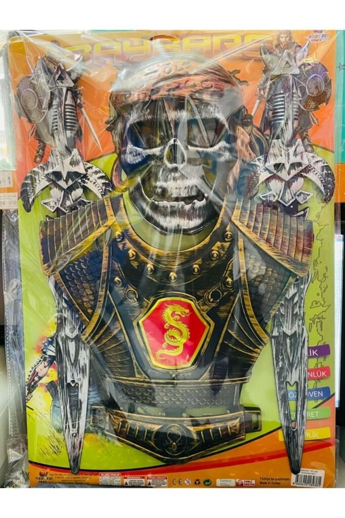 Oyuncak Maskeli Kılıçlı Yelekli Korsan Seti Korsan Oyuncakları