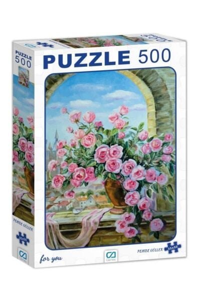 Pembe Güller 500 Parça Puzzle