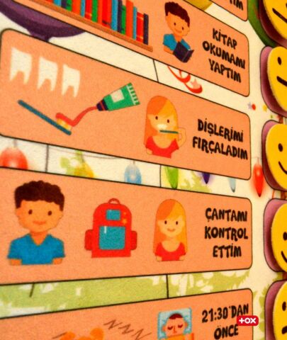 Sorumluluk Çizelgem Keçe Cırtlı Duvar Panosu