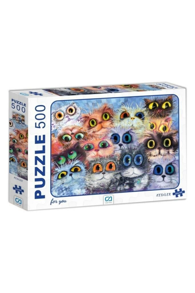 Kediler 500 Parça Puzzle