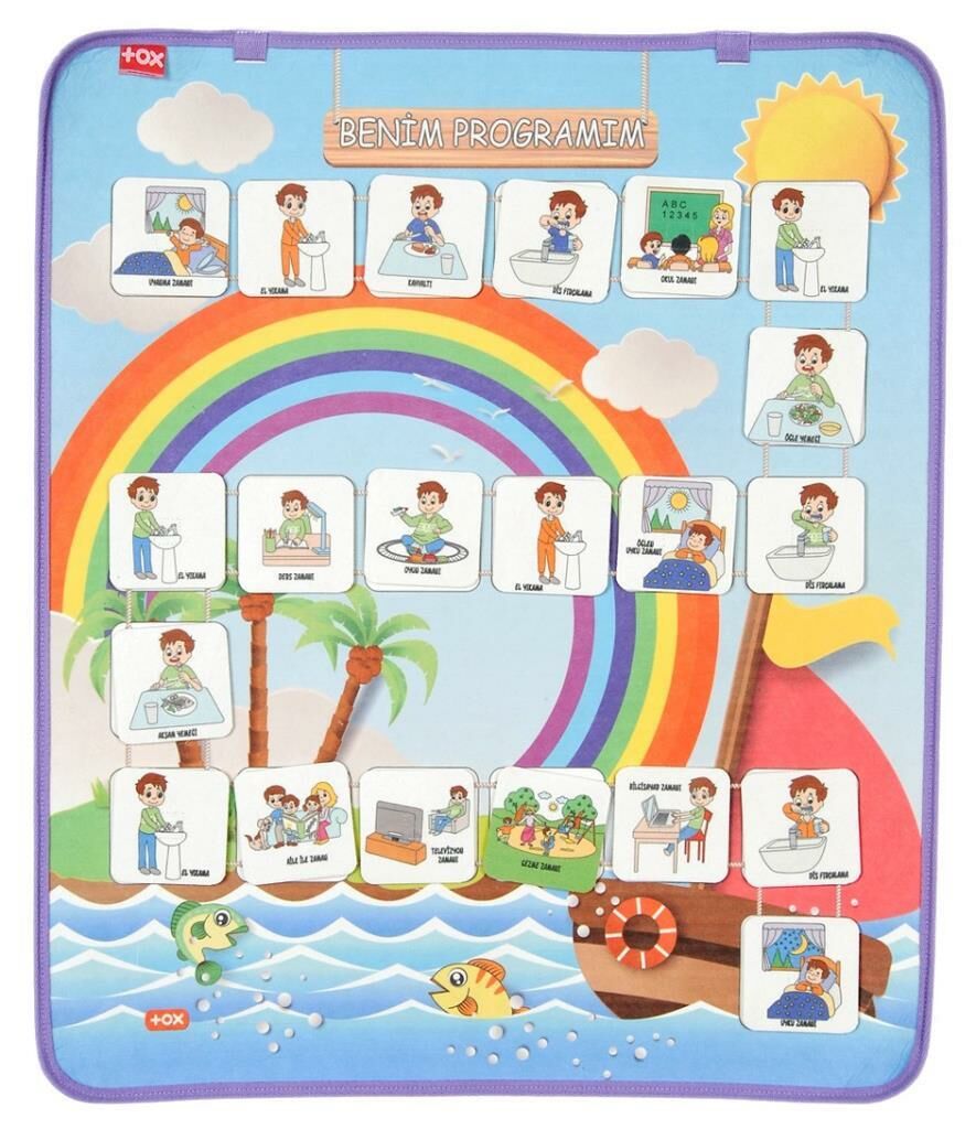 Benim Programım Keçe Cırtlı Duvar Panosu