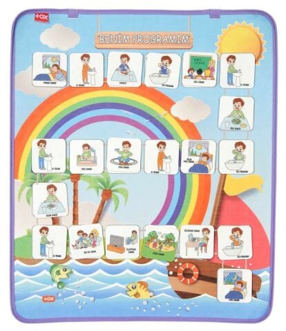 Benim Programım Keçe Cırtlı Duvar Panosu