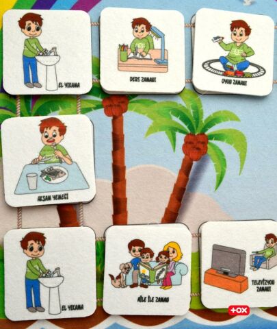 Benim Programım Keçe Cırtlı Duvar Panosu