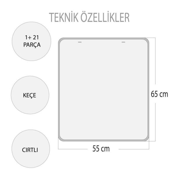 Benim Programım Keçe Cırtlı Duvar Panosu
