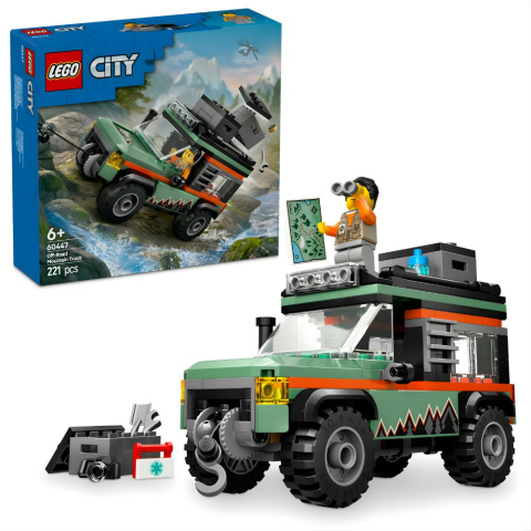 LEGO® City 4x4 Arazi Dağ Arabası Macera Oyuncağı 60447