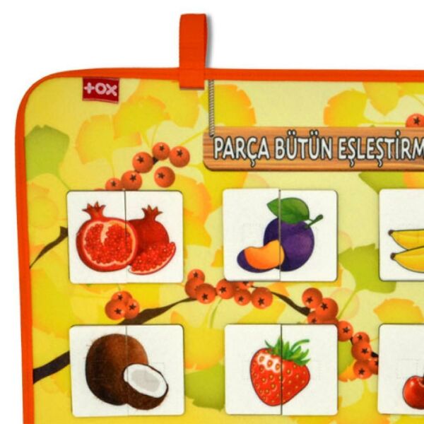 Parça – Bütün Meyveler Eşleştirme Oyunu Keçe Cırtlı Duvar Panosu