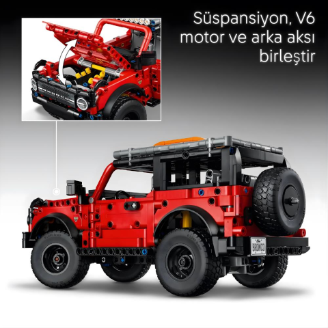 LEGO® Technic Ford Bronco® SUV Model Araba Seti, STEM Yapım Seti 42213