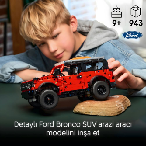 LEGO® Technic Ford Bronco® SUV Model Araba Seti, STEM Yapım Seti 42213