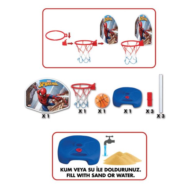 SPIDERMAN AYAKLI BASKETBOL SET
