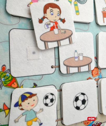 Eylem İlişkisi Keçe Cırtlı Duvar Panosu