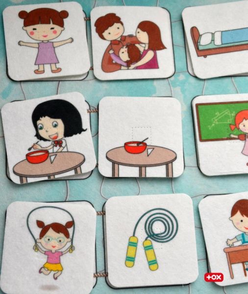 Eylem İlişkisi Keçe Cırtlı Duvar Panosu