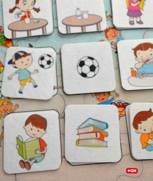 Eylem İlişkisi Keçe Cırtlı Duvar Panosu