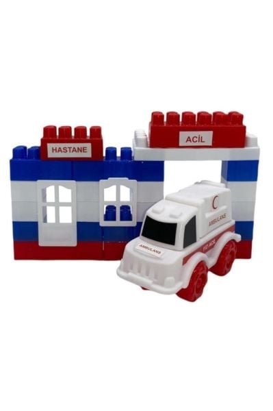 40 Parça Hastane Yapı Blokları Seti