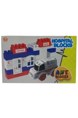 40 Parça Hastane Yapı Blokları Seti