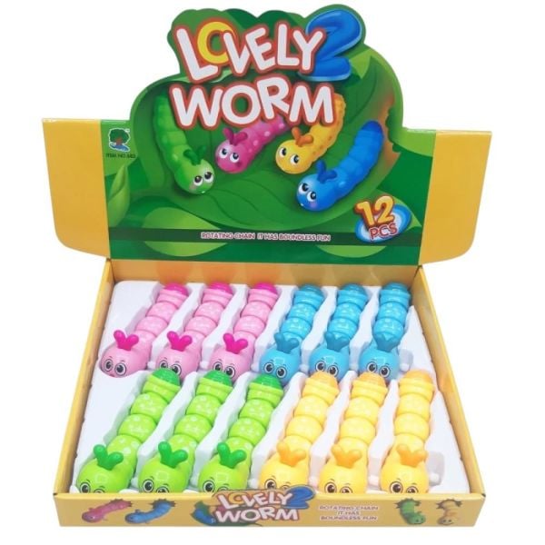 Sevimli Kurmalı Tırtıl Standlı 12'li