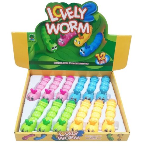 Sevimli Kurmalı Tırtıl Standlı 12'li