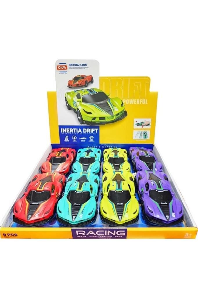 Sürtmeli Drift Yapan Yarış Arabası (1 Adet)