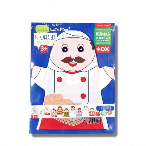 10 Parça Tox Meslekler El Kukla Set