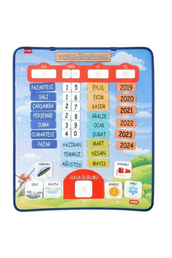 Takvimi Öğreniyorum Pano