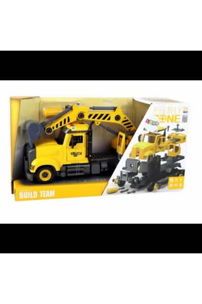 Sesli ve Işıklı Sök Tak Sarı İş Makinesi - YW9075B