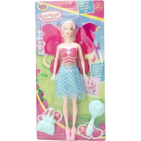 Kanatlı Bebek – Tarak, Çanta ve Sevimli Aksesuarlarla Tam Set