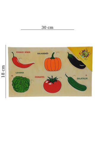 Ahşap Yapboz Sebzeler