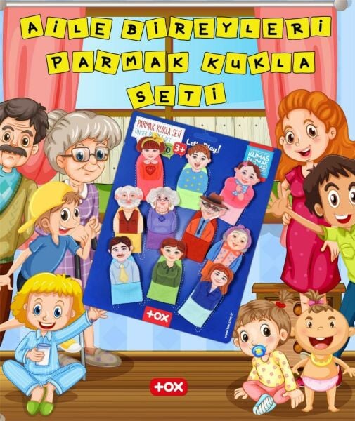 Tox Aile 10 Parça Parmak Kukla