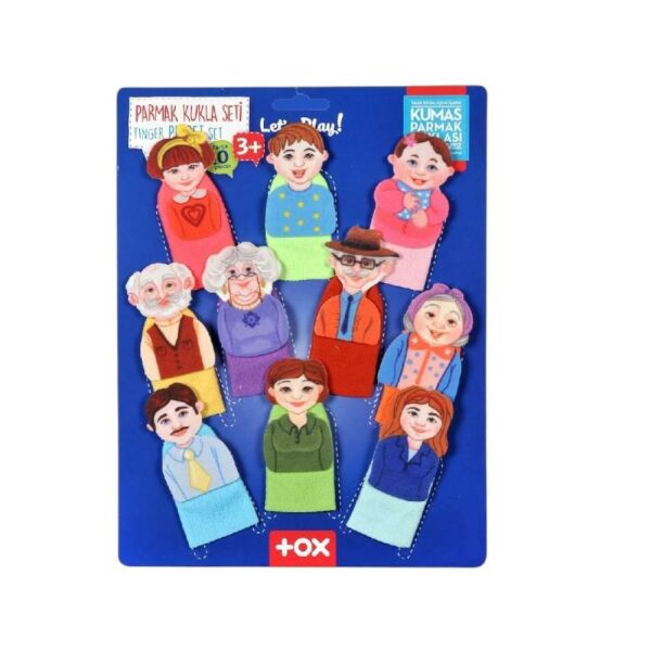 Tox Aile 10 Parça Parmak Kukla