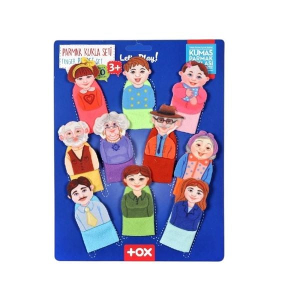Tox Aile 10 Parça Parmak Kukla