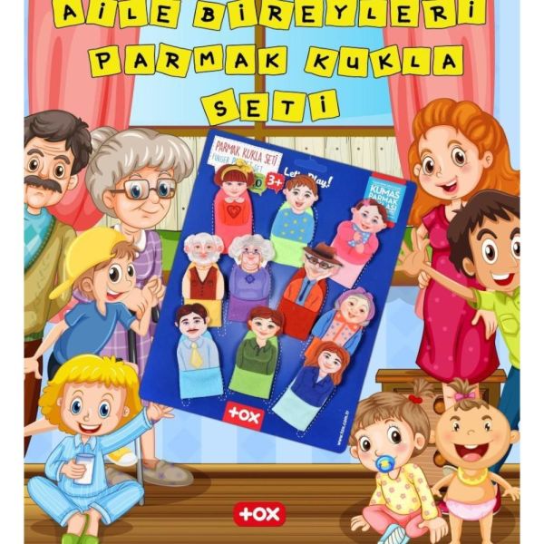 Tox Aile 10 Parça Parmak Kukla