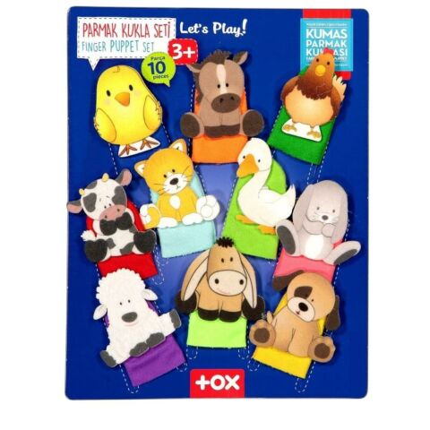 Evcil Hayvanlar 10 Parça Parmak Kukla