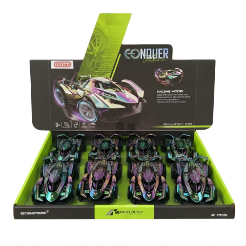 Drift Yapan Işıklı Sesli Spor Araba İki Renk Display