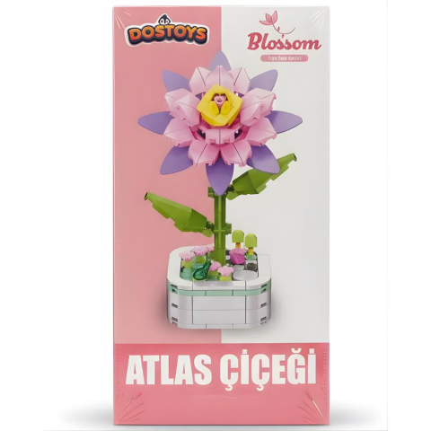 Dostoys Yapı Taşı Serisi Çiçek Yapım Seti Atlas Çiçeği
