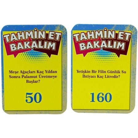Flash Card Tahmin Et Bakalım