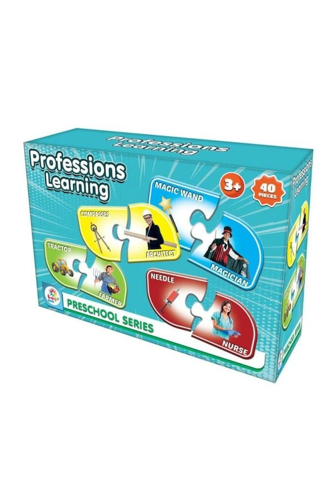 Resimli İngilizce Eğitici Meslekleri Öğreniyorum 40 Parça