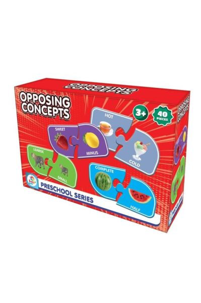İngilizce Eğitici Zıt Kavramlar 40 Parça
